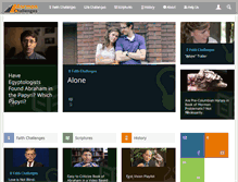 Tablet Screenshot of mormonchallenges.org